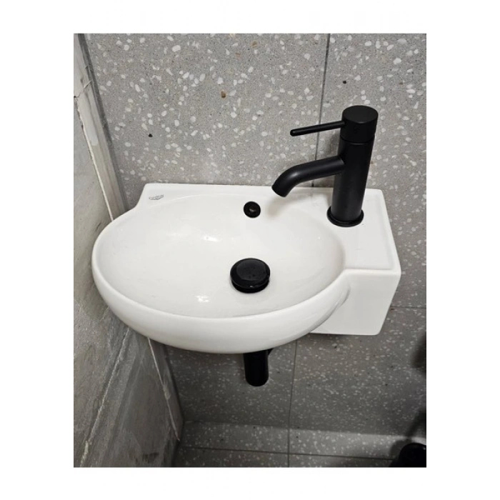 Turkuaz Seramik Mini Köşe Lavabo 28 x 45 cm