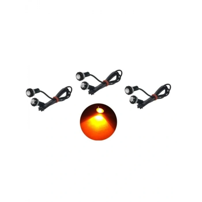 Turuncu Kartal Gözü Gündüz Led Seti - 6 Adet