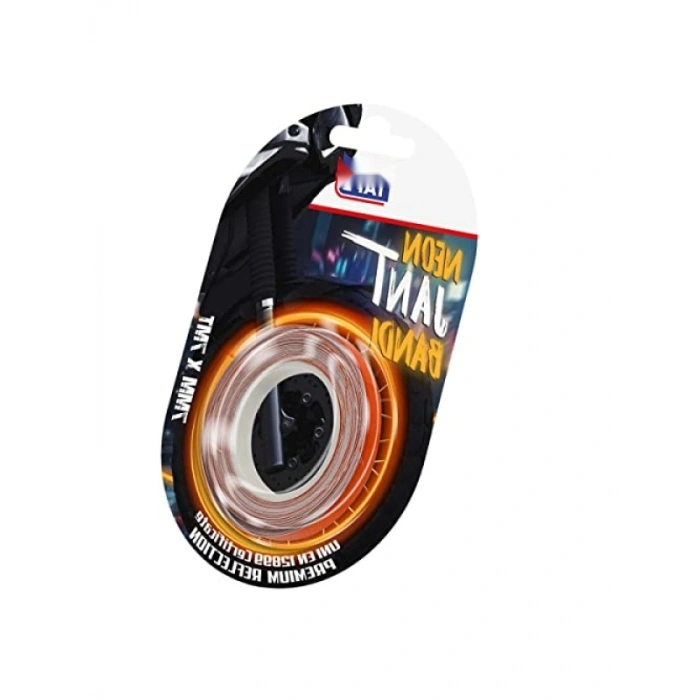 Turuncu Neon Tekerlek Jant Seridi 7 mm x 7 m