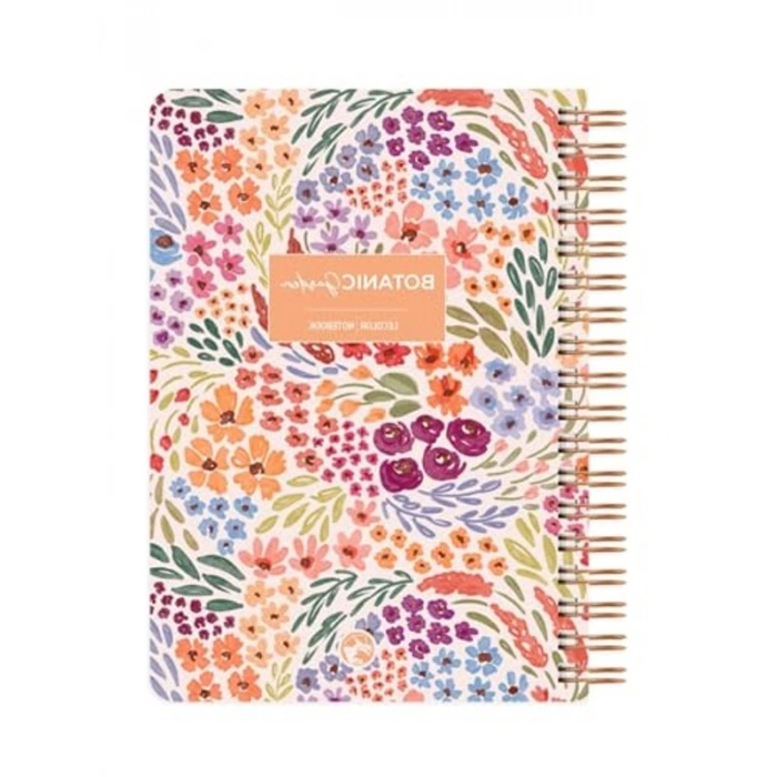 Turuncu Renkli Spiralli Defter 17x24 cm Çizgili