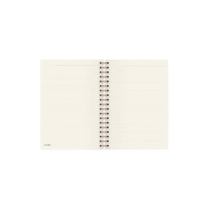 Turuncu Renkli Spiralli Defter 17x24 cm Çizgili