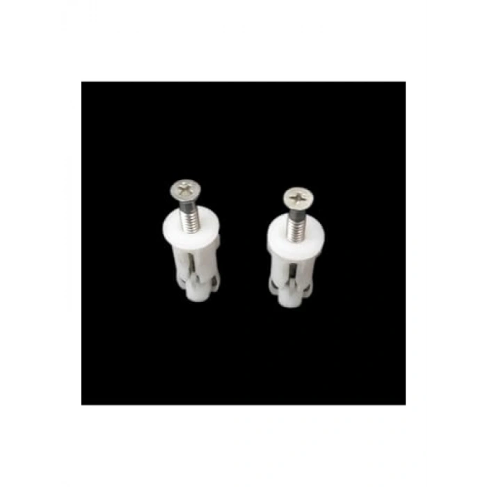 Tuvalet Kapağı Sabitleme Seti - 2 Adet Genleşme Vidası ve Dübel