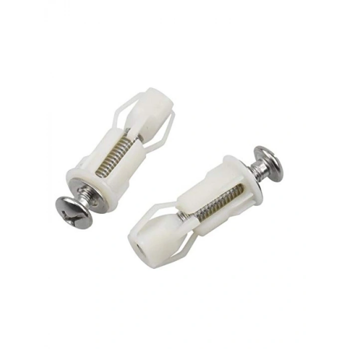 Tuvalet Oturağı Sabitleme Seti - 2 Adet Genleşme Vidası ve Dübel