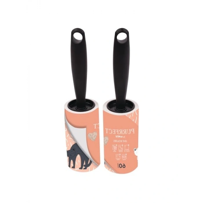 Tüy Toplama Rulosu, 2x60 Yaprak, Pembe