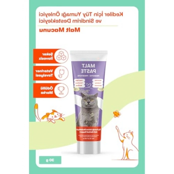 Tüy Yumağı Önleyici Kedi Malt Macunu, 30g