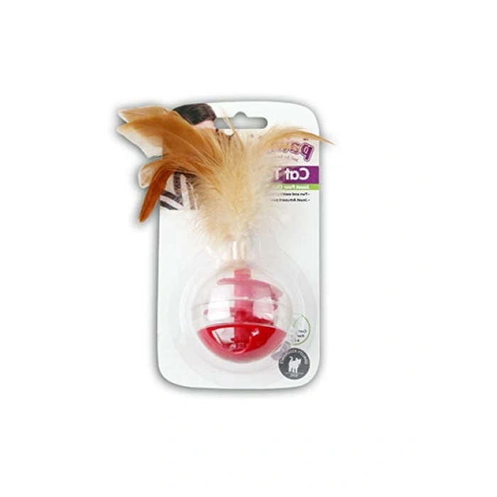 Tüylü Hacıyatmaz Kedi Oyuncağı, 20 Cm