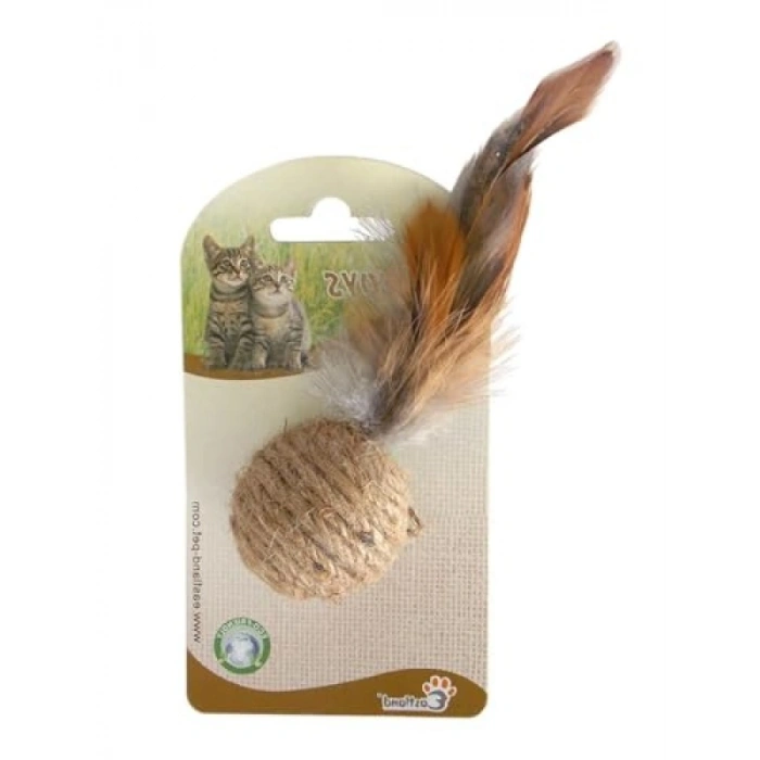 Tüylü Top Kedi Oyuncağı, 4 Cm