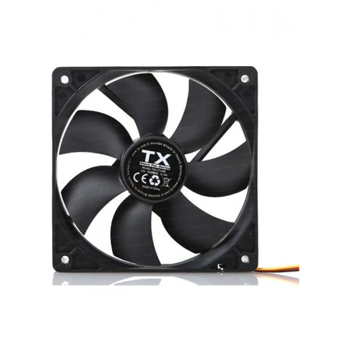 TX 12 cm Sessiz Siyah Kasa Fanı (TXCCF12BK)