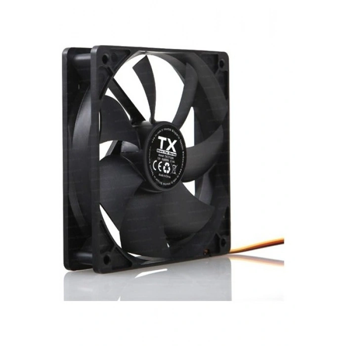TX 12 cm Sessiz Siyah Kasa Fanı (TXCCF12BK)