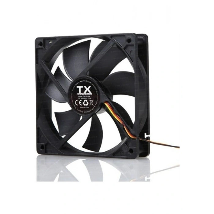 TX 12 cm Sessiz Siyah Kasa Fanı (TXCCF12BK)