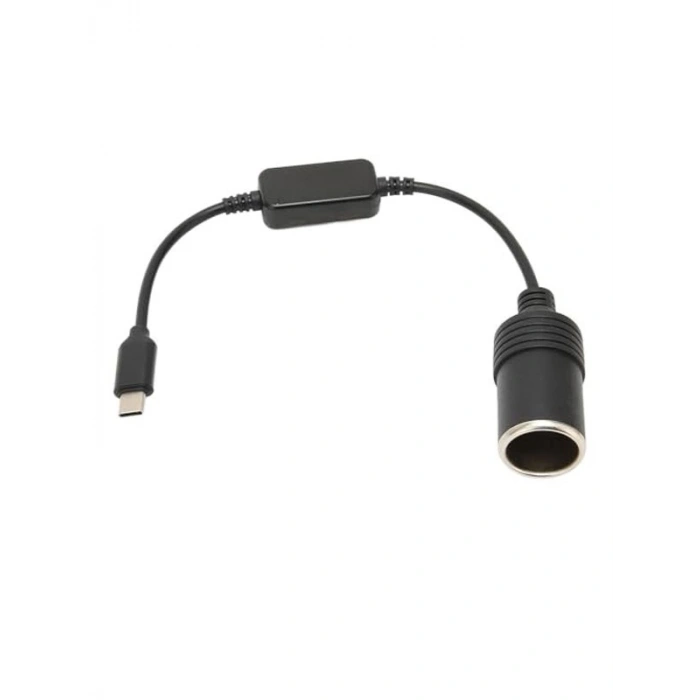 Type C Çakmak Adaptörü, 5V-12V Araba Cihazları İçin Güç Kaynağı