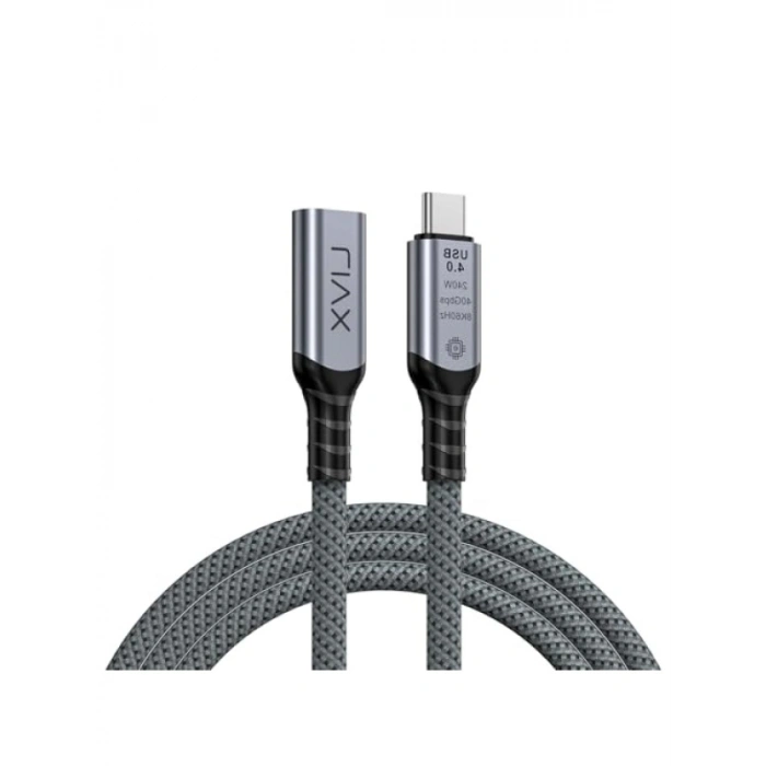 Type-C USB 4.0 Uzatma Kablosu, 1 Metre, 240W Güç