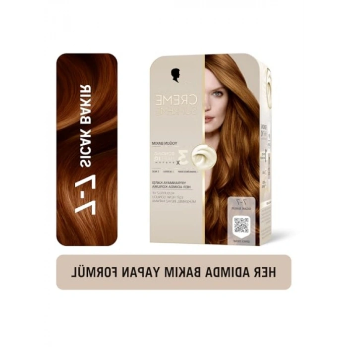 Üç Aşamalı Saç Boyası - 7-7 Sıcak Bakır