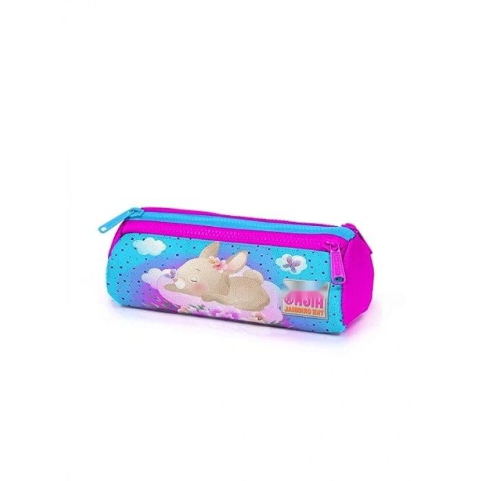 Üç Bölmeli Kalem Çantası, PVC Kumaş, Fermuarlı