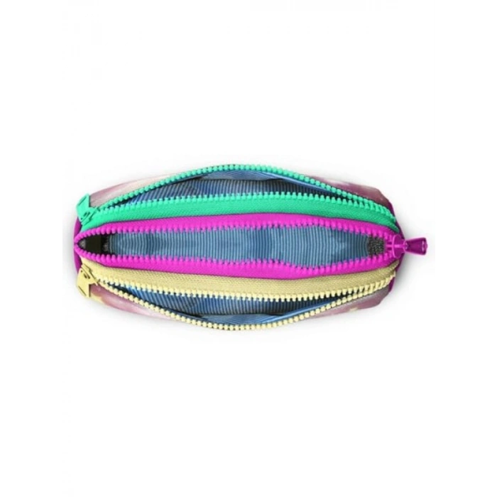 Üç Bölmeli Kalemlik - Pembe Prenses Tasarımı