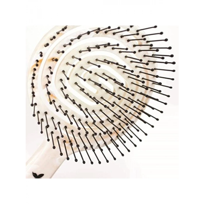 Üç Boyutlu Oval Saç Fırçası - 16 Beyaz Mermer