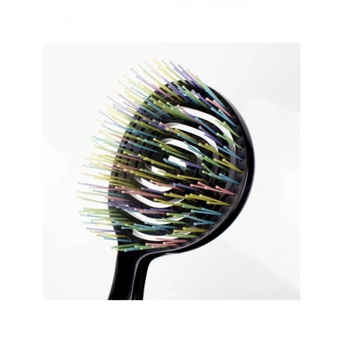 Üç Boyutlu Oval Saç Fırçası - Siyah