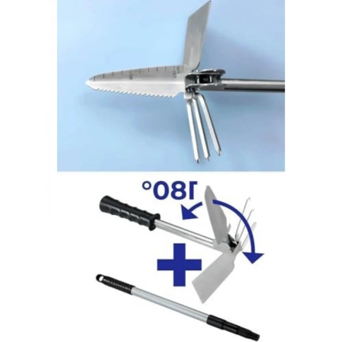 Üç Fonksiyonlu Teleskopik Saplı Keser - Çapa, Testere