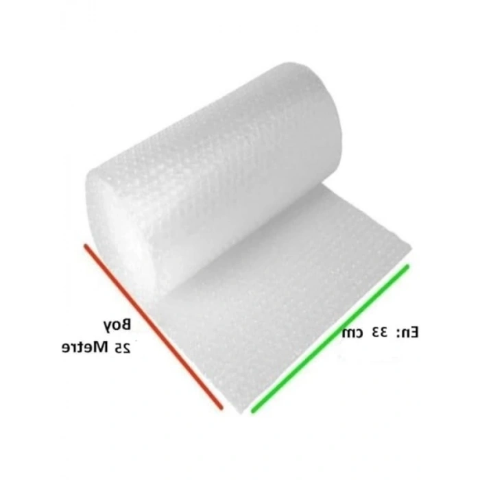 Üç Katlı Naylon Balonlu Eşya Koruma Ambalajı (33cm x 25mt)