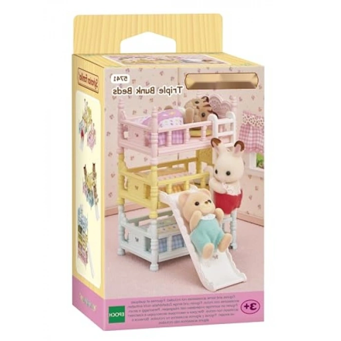 Üç Katlı Ranza Seti - Oyuncak Mobilya