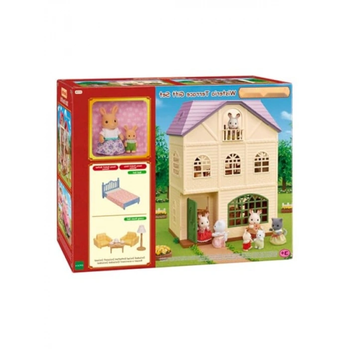 Üç Katlı Teraslı Oyun Evi Seti