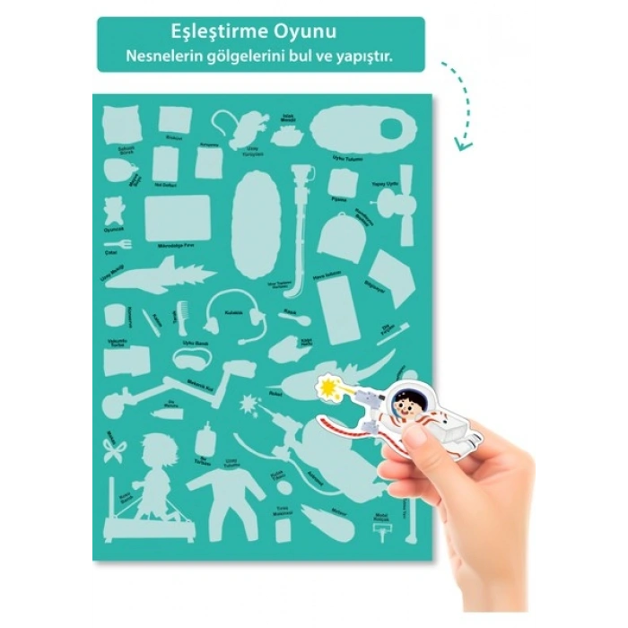 Uçan Kitap Tükenmeyen Jöle Sticker Kitabı - Uzay Istasyonu