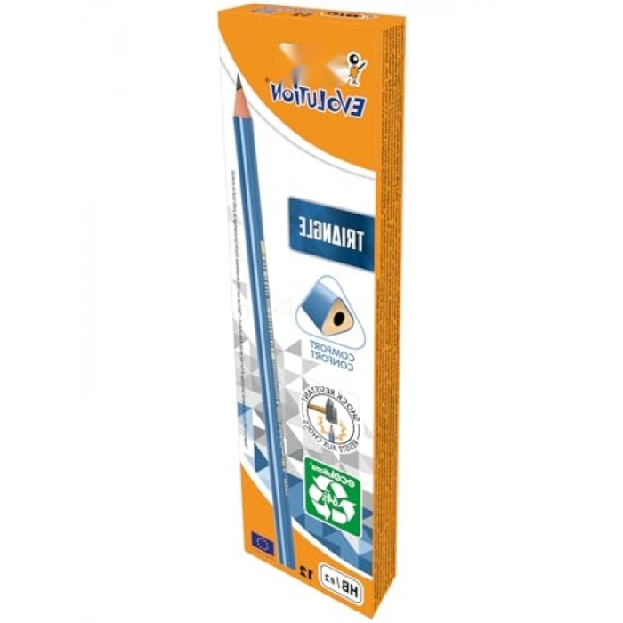 Üçgen Kurşun Kalem Seti - Ergonomik Tasarım, 12li Kutu