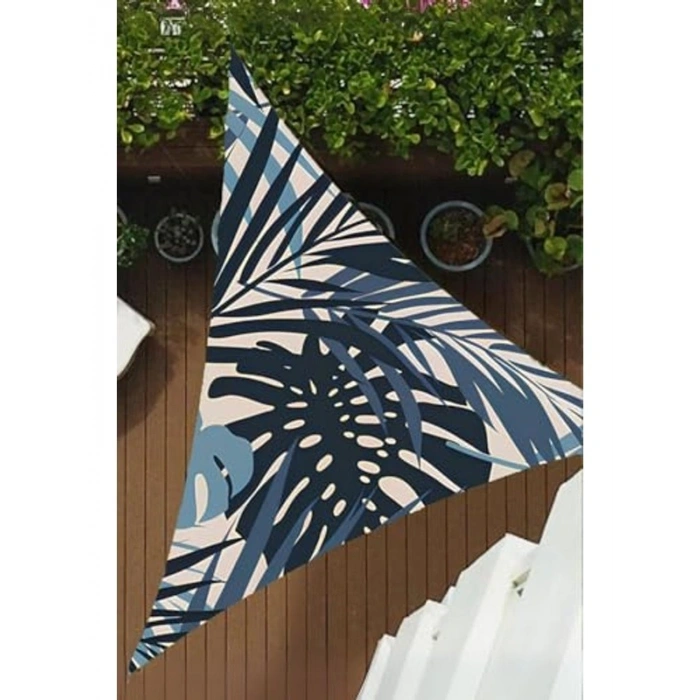 Üçgen Oxford Su İtici Kumaş Gölgelik, 400 cm x 400 cm
