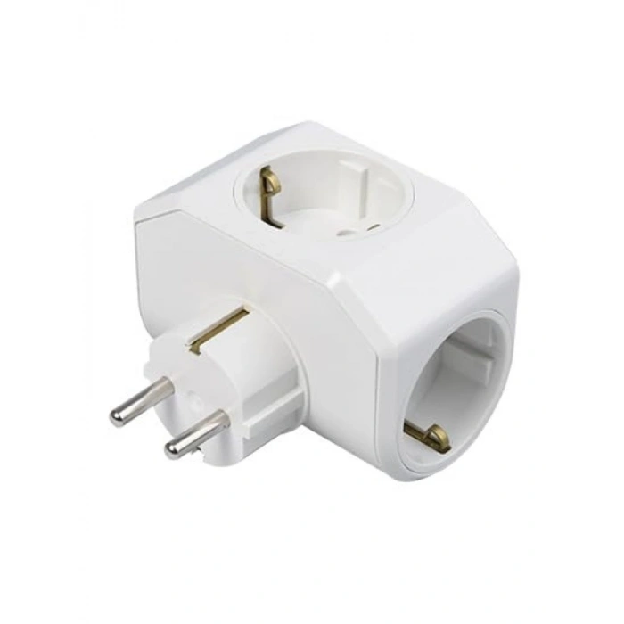 Üçlü Topraklı Priz - Çarpma Karşıtı Örtü ile