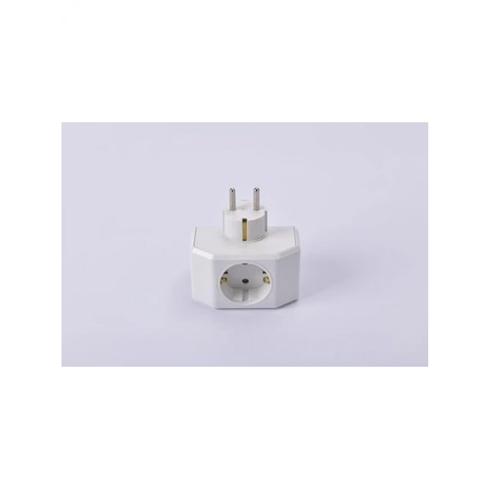 Üçlü Topraklı Priz - Çarpma Karşıtı Örtü ile