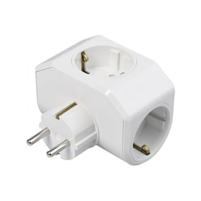 Üçlü Topraklı Priz - Çocuk Korumalı Yeni Nesil