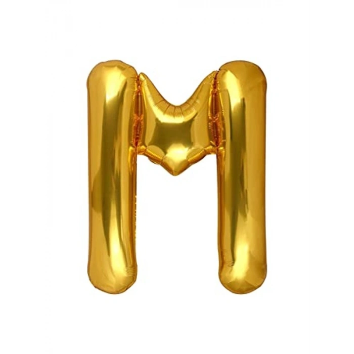 UcuzlukEvi 34 Inç Gold M Harfi Folyo Balon