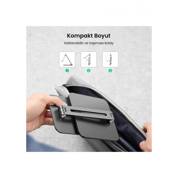 UGREEN Ayarlanabilir Metal Tablet Tutucu Standı, Uzay Grisi - 40393