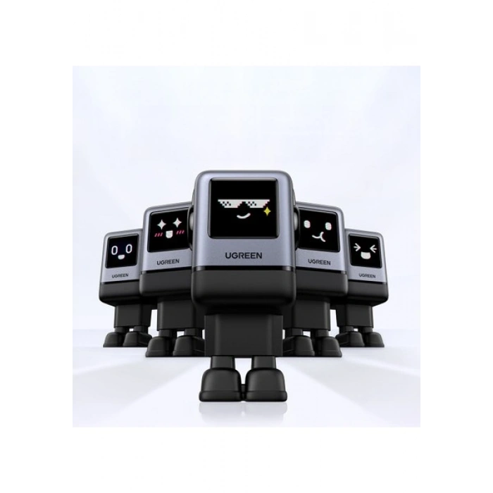 Ugreen Nexode Uno 100W Robot Gan Hızlı Şarj Cihazı 3xusb-C, 1xusb-A, Gri, 45515B