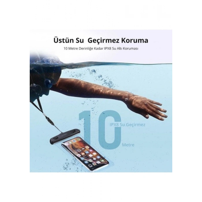 UGREEN Su Geçirmez Telefon Kılıfı Şeffaf, 60959