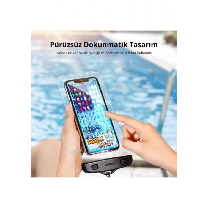UGREEN Su Geçirmez Telefon Kılıfı Şeffaf, 60959