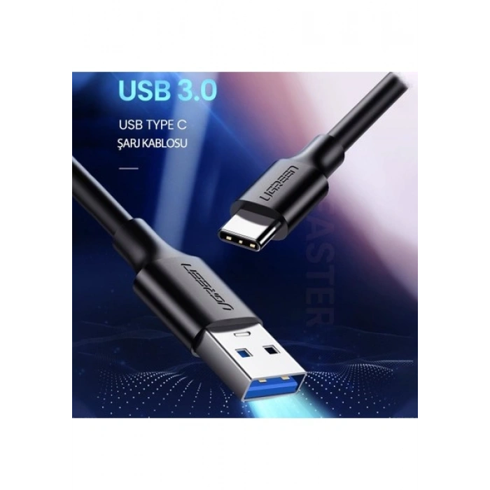 Ugreen USB 3.0 USB-C Data ve Şarj Kablosu 50 cm, 20881