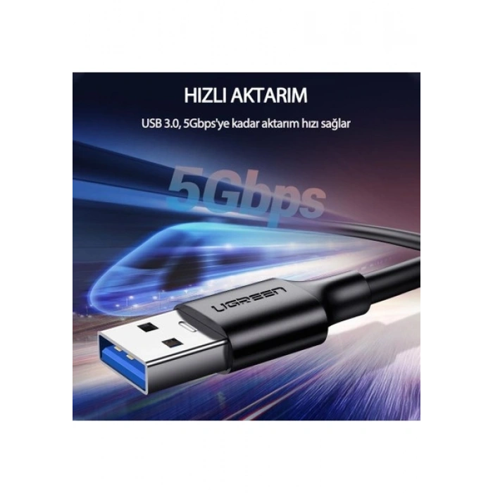 Ugreen USB 3.0 USB-C Data ve Şarj Kablosu 50 cm, 20881