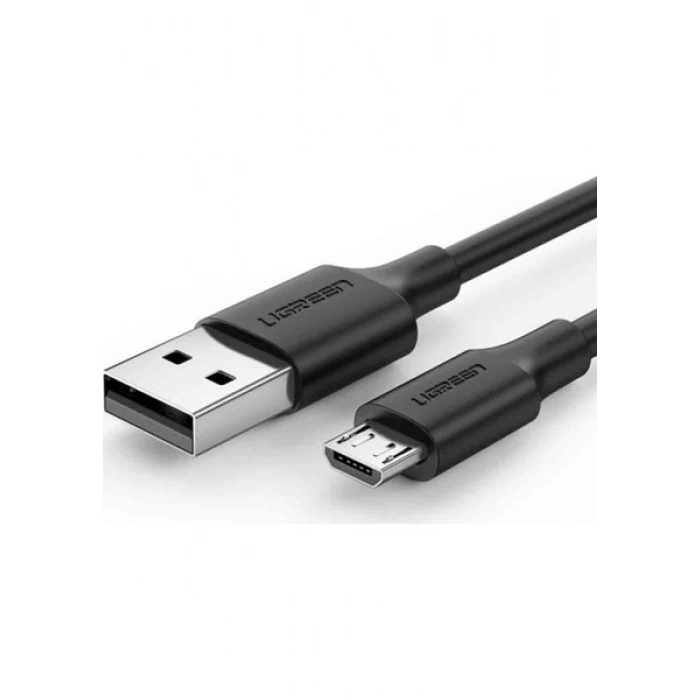 Ugreen USB-A - Micro USB Kablo, Nikel Kaplama, Siyah, 1.5 Metre, 60137