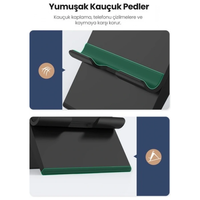 UGREEN Yükseklik Ayarlı Telefon Tutucu Standı, Siyah, 80903