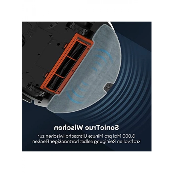 Ultenic D6s Robot Vacuum Cleaner, Vibration Mopping, 3000Pa Strong Suction, Super Slim, APP Control, Ideal for Pet Hair, Hard Floors and Carpets
