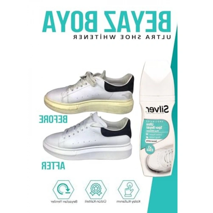 Ultra Beyaz Likit Ayakkabı Boyası - 75 ml Kapasite