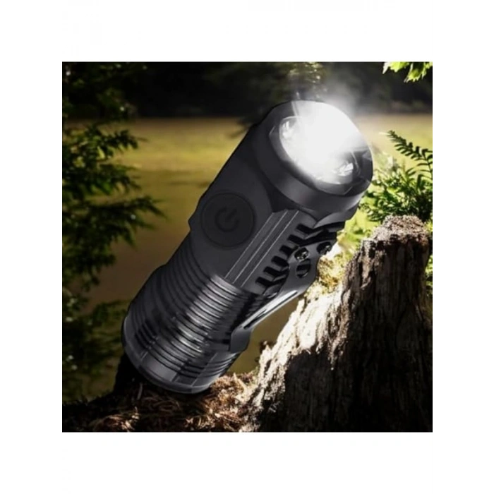 Ultra Güçlü Mini Led El Feneri, USB Şarjlı ve Yüksek Parlaklık
