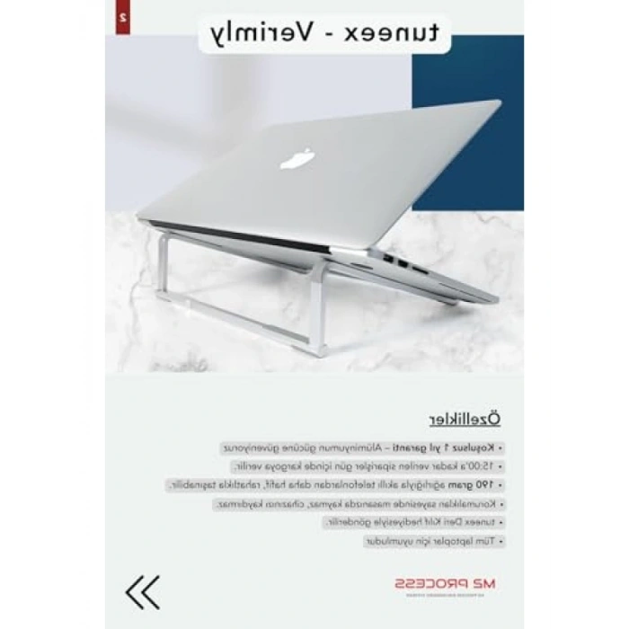 Ultra Hafif Katlanabilir Metal Laptop Standı