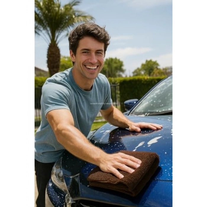 Ultra Kalın Mikrofiber Araba Kurulama Havlusu - 2’li Set