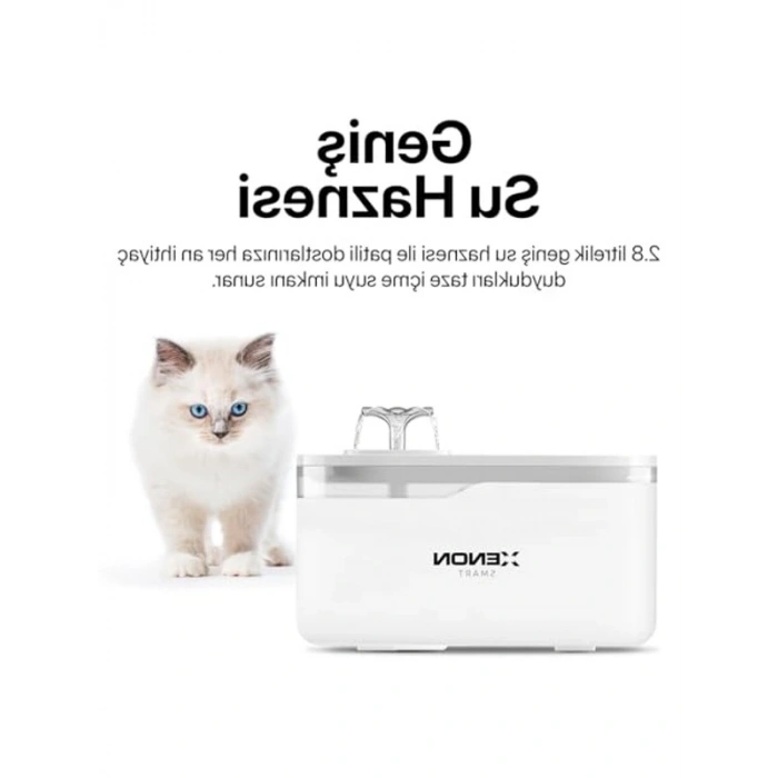 Ultra Sessiz Akıllı Kedi Su Pınarı, Wifi ile Kontrol Edilebilen