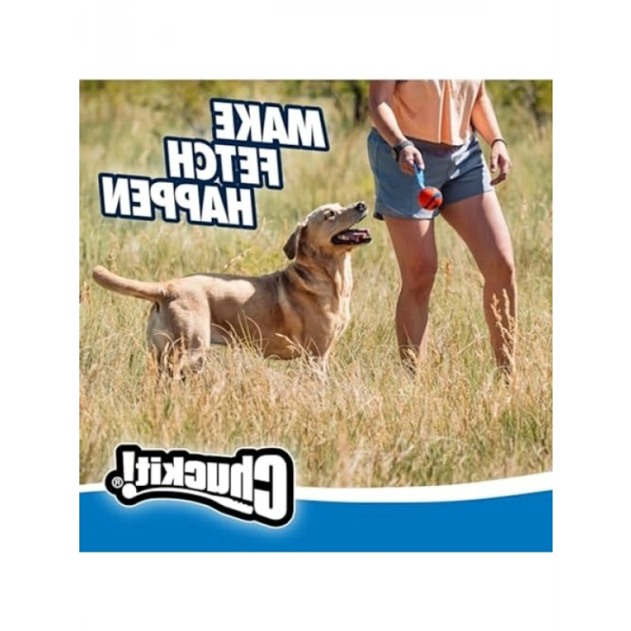 Ultra Sıçrayabilen Kauçuk Top ve Naylon Çekme Kayışı ile Köpek Oyuncağı