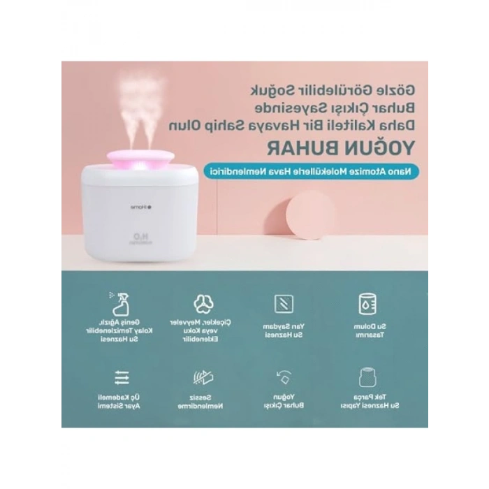 Ultrasonik Aromaterapi Difüzör - 3300ml Kapasite, RGB Renkli Işık