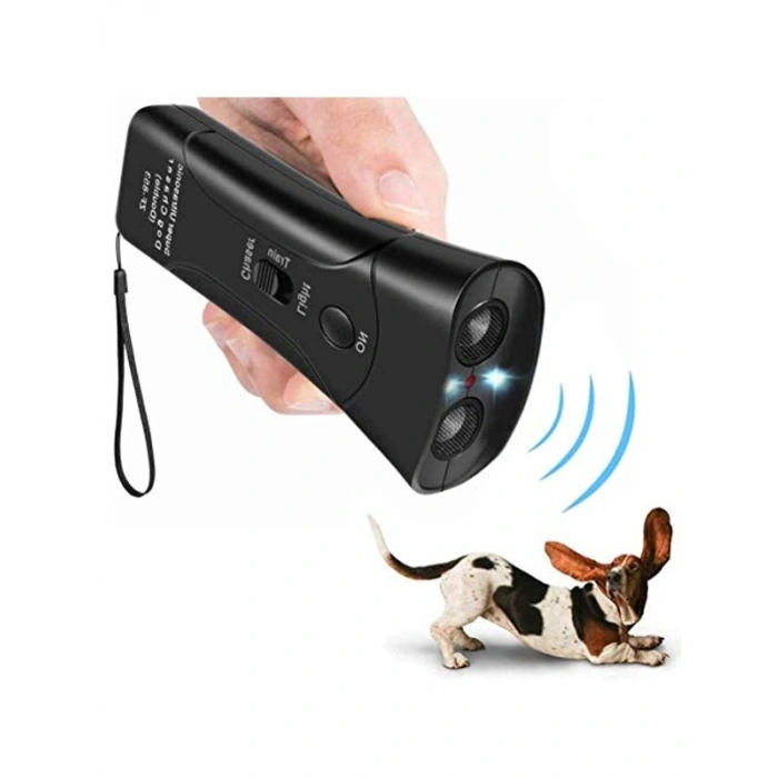 Ultrasonik Köpek Eğitmeni Cihazı, Elektronik Caydırıcı, Siyah