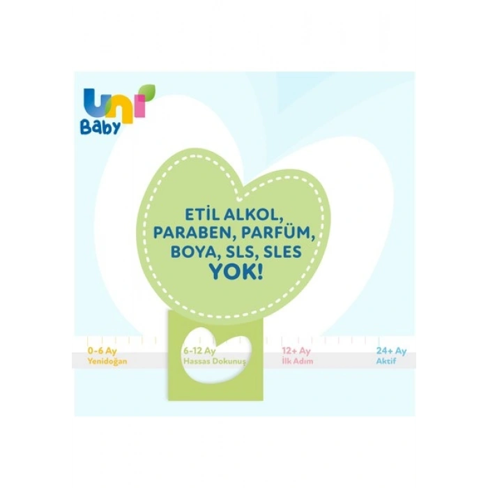 Uni Baby Hassas Dokunus Islak Mendil 24x52 (1248 Yaprak)